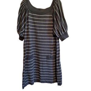 JH Short Sleeve Sweater Dress with Front Pockets XL